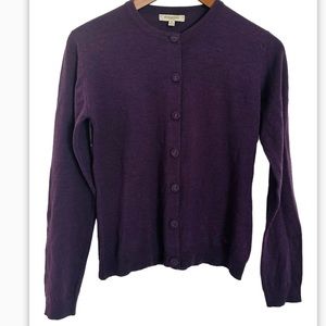 Burberry London cardigan sweater purple size S